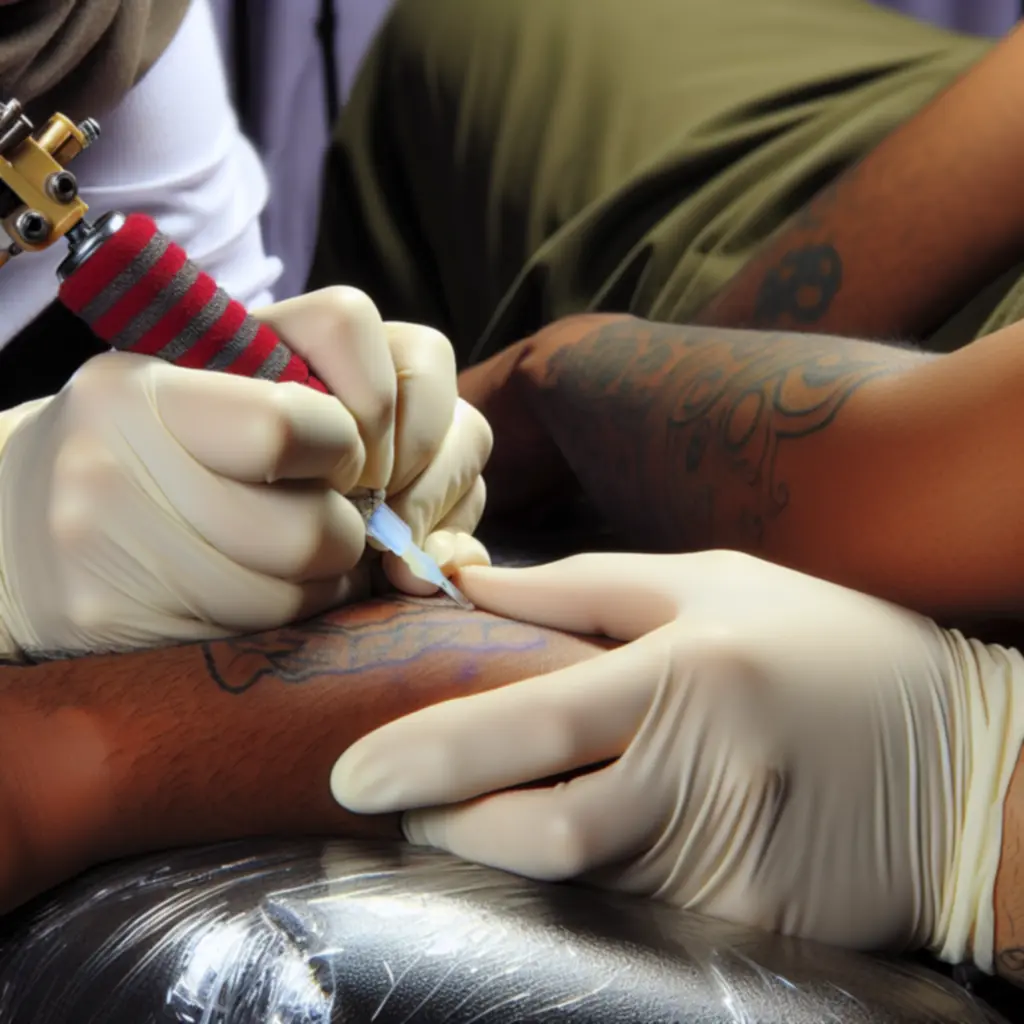 Cover-up tetoválási eljárás az Inkartspace stúdió higiénikus környezetében