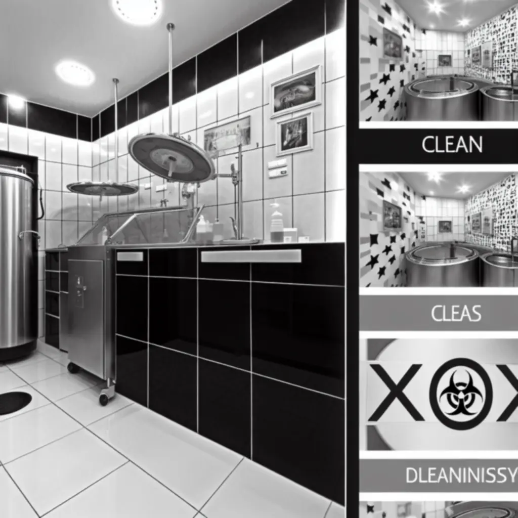 Steril tetoválóállomás az Inkartspace stúdióban