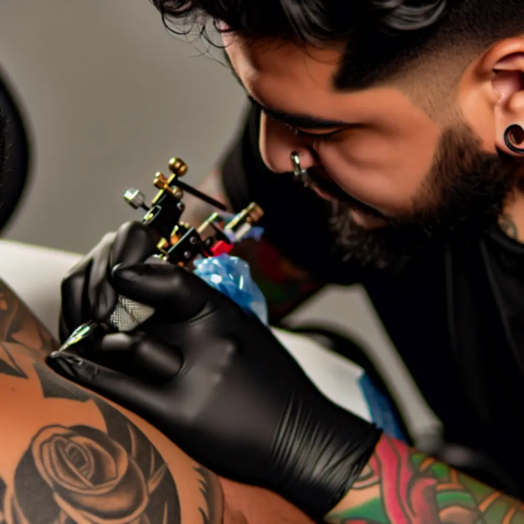 Blackwork ornamental tetoválás