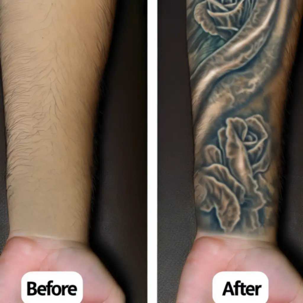 Realisztikus portré tetoválás