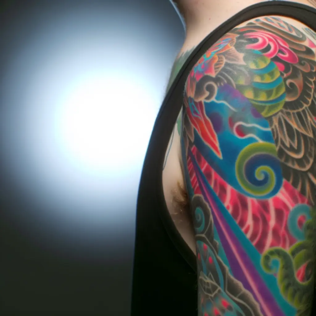 Finomvonalas geometric tetoválás